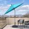 PURPLE LEAF Crank and Tilt Table Umbrella Outdoor Patio Market Umbrella with Visible Hand Crank System