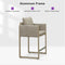 PURPLE LEAF Outdoor Bar Stools Set of 2 Modern Olefin Weaving Bar Chairs with Backrest Pillow for Patio, Poolside or Indoor