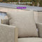 PURPLE LEAF Outdoor Bar Stools Set of 2 Modern Olefin Weaving Bar Chairs with Backrest Pillow for Patio, Poolside or Indoor