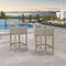 PURPLE LEAF Outdoor Bar Stools Set of 2 Modern Olefin Weaving Bar Chairs with Backrest Pillow for Patio, Poolside or Indoor