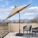 PURPLE LEAF Round Tiltable Patio Umbrella Poolside Porch Table Umbrella