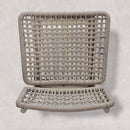 PURPLE LEAF Patio Counter Height Bar Stools Set of 2 Metal Bar Chairs with Back Wicker Woven Stools for Kitchen Island Pool Garden Outdoor Barstools