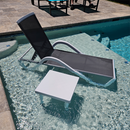 PURPLE LEAF Patio Chaise Lounge Chair Outdoor Plastic Textilene Sun Bathing Recliner Tanning Pool Lounger with 6 Adjustable Position for Outside Beach in-Pool Lawn Poolside