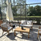 PURPLE LEAF Potlen 4-Piece Patio Conversation Set with Wicker Chairs and Cushions Sofa for Backyard