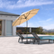PURPLE LEAF Crank and Tilt Table Umbrella Outdoor Patio Market Umbrella with Visible Hand Crank System