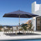PURPLE LEAF Deluxe Aluminum Market Umbrella, Outdoor Table Umbrella for Patio, Porch
