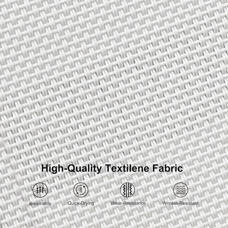 PURPLE LEAF Patio Chaise Lounge Set Outdoor Beach Pool Sunbathing Lawn Lounger Recliner Chair Outside Chairs with Side Table Included