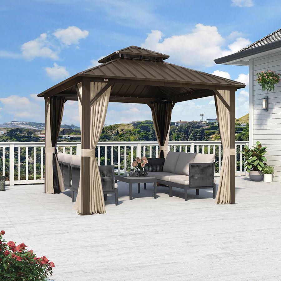 Purple Leaf Hardtop Gazebo - Thumbnail 2