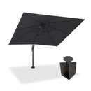 PURPLE LEAF Pool Umbrella Outdoor Cantilever Umbrella with In-ground Base