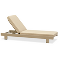 PURPLE LEAF Outdoor Standard Daybed for Patio,  Poolside Chaise Lounge Bed with Cushion, Olefin Blend Fabric, Aluminum Frame Sunbed for Deck and Backyard