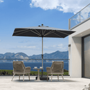 PURPLE LEAF Deluxe Aluminum Market Umbrella, Outdoor Table Umbrella for Patio, Porch