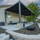 PURPLE LEAF Caesar Outdoor Louvered Pergola Patio Sun Shade Shelter with Adjustable Hardtop Patio Pergola Grey