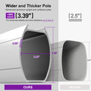 PURPLE LEAF Rectangular Cantilever Umbrella with Base, Outdoor Umbrellas with Lights