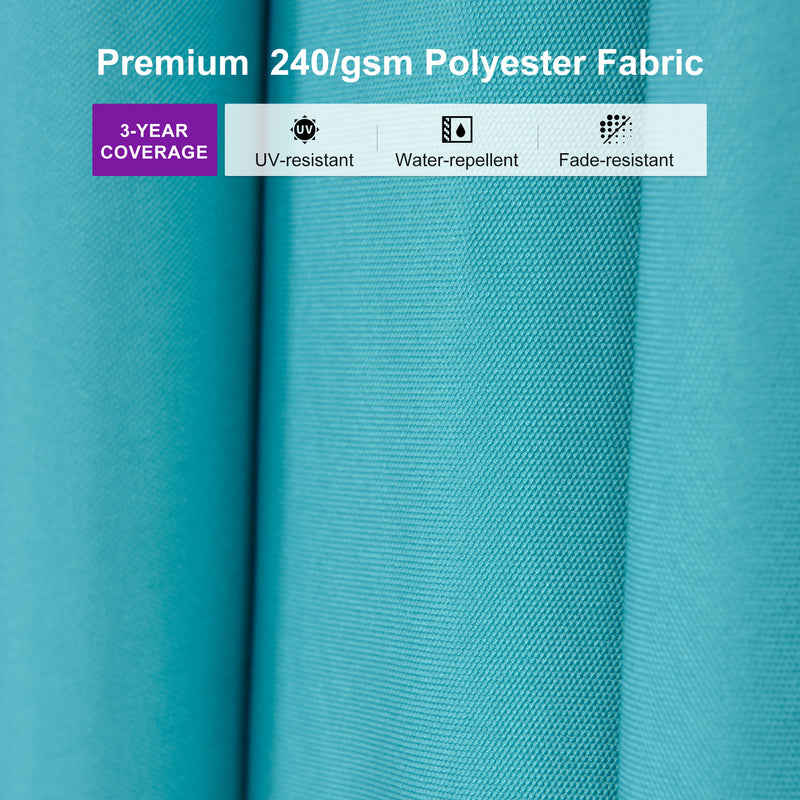 PURPLE LEAF Stepless Tilt Cantilever Umbrella Affordable Outdoor Patio Umbrella