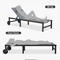 PURPLE LEAF Patio Tanning Chaise Lounge Chair Set with Face Down Hole