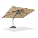 PURPLE LEAF 13 x 13 ft / 11 x 15 ft Large Outdoor Aluminum Umbrella Offset Patio Umbrella - Purple Leaf Garden