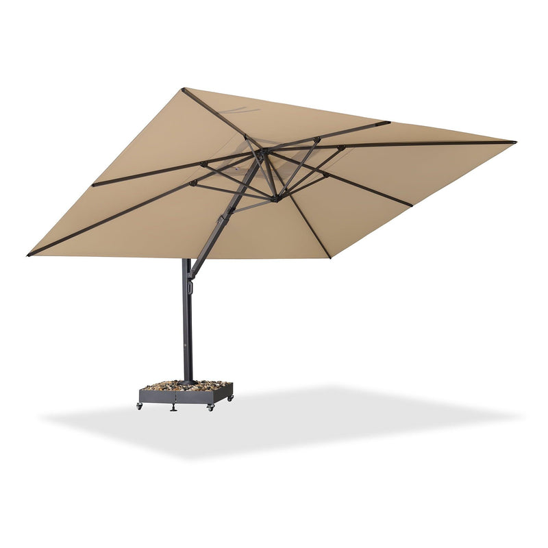 PURPLE LEAF 13 x 13 ft / 11 x 15 ft Large Outdoor Aluminum Umbrella Offset Patio Umbrella