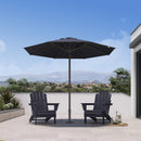 PURPLE LEAF Luxury Market Umbrella 1.9"/2.4"/3.1" Pole Commercial Hydraulic Semi-Automatic Umbrella