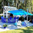 PURPLE LEAF Best Square Cantilever Pool Umbrella Outdoor Patio Sun Porch Umbrella