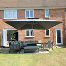 PURPLE LEAF Large Rectangular Porch Umbrella Outside Cantilever Patio Yard Umbrella