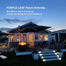 PURPLE LEAF Rectangular Large Outdoor Cantilever Umbrella With Base for Garden, Pool