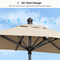 PURPLE LEAF Crank and Tilt Table Umbrella Outdoor Patio Market Umbrella with Visible Hand Crank System