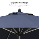 PURPLE LEAF Hailar Tilting Market Umbrella with Base Premium Outdoor Table Umbrella