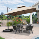 Clearance - PURPLE LEAF OPEN BOX Square Outdoor Cantilever Umbrella