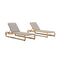PURPLE LEAF Patio Chaise Lounge with Cushion Aluminum Tanning Chair Lounge Adjustable Reclining Set