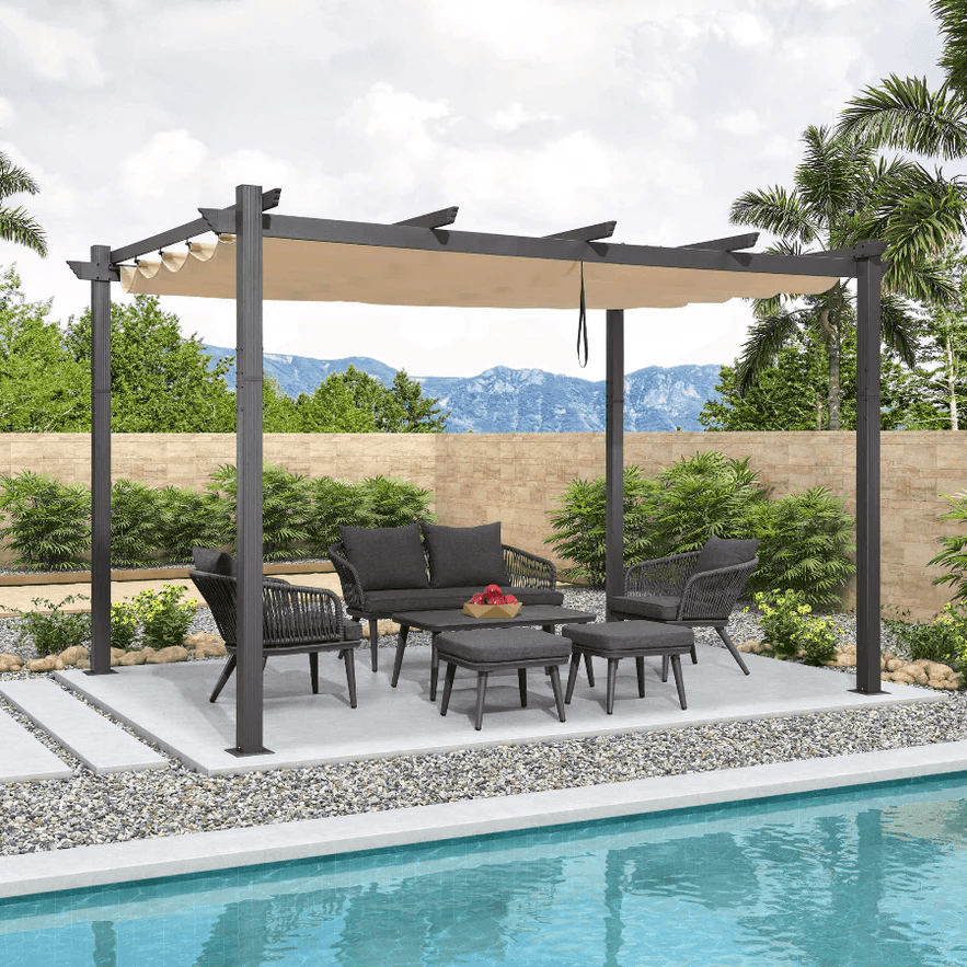 retractable pergola