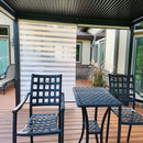 PURPLELEAF Outdoor Louvered Pergola Roller Blinds with Thermal Insulated, UV Protection Waterproof Fabric, Privacy Protection for Pergola, Easy to Install