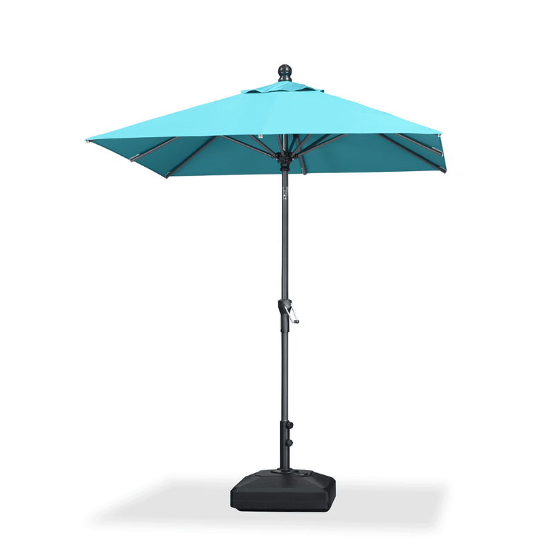 PURPLE LEAF Crank and Tilt Table Umbrella Outdoor Patio Market Umbrella with Visible Hand Crank System