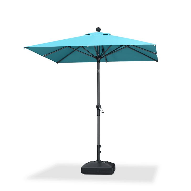 PURPLE LEAF Crank and Tilt Table Umbrella Outdoor Patio Market Umbrella with Visible Hand Crank System