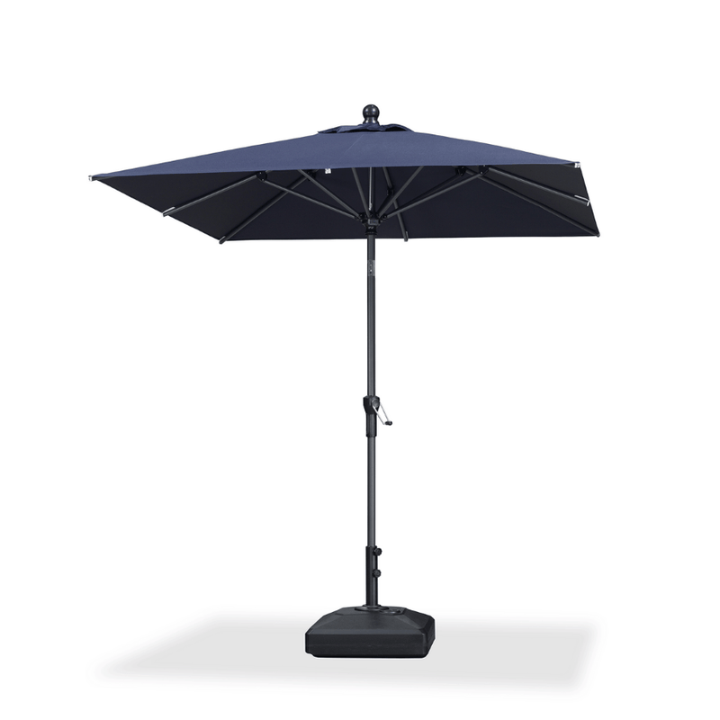 PURPLE LEAF Crank and Tilt Table Umbrella Outdoor Patio Market Umbrella with Visible Hand Crank System