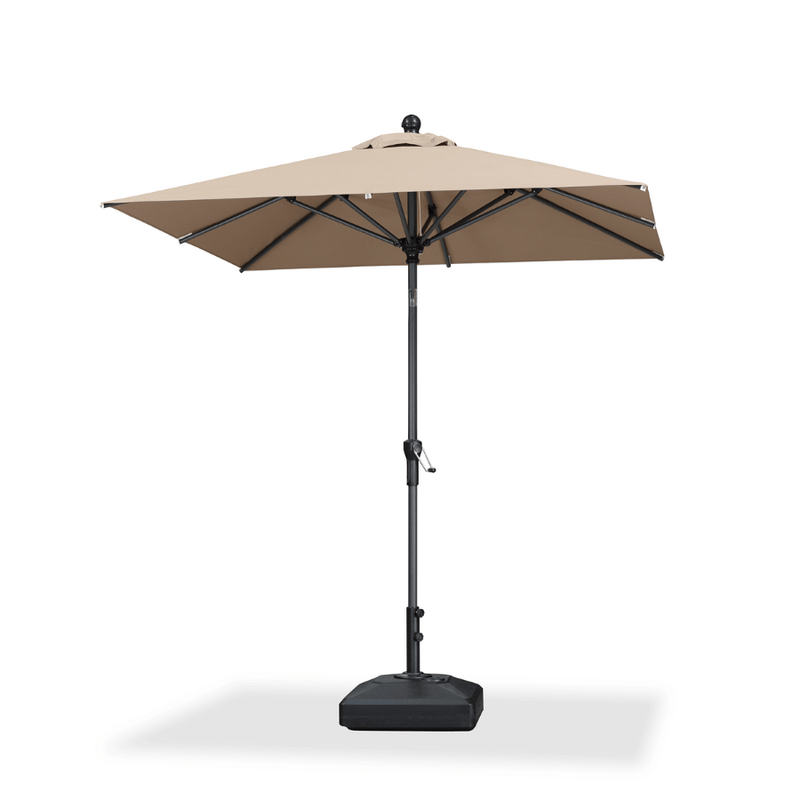 PURPLE LEAF Crank and Tilt Table Umbrella Outdoor Patio Market Umbrella with Visible Hand Crank System