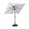 PURPLE LEAF Crank and Tilt Table Umbrella Outdoor Patio Market Umbrella with Visible Hand Crank System