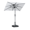 PURPLE LEAF Crank and Tilt Table Umbrella Outdoor Patio Market Umbrella with Visible Hand Crank System