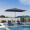 PURPLE LEAF Crank and Tilt Table Umbrella Outdoor Patio Market Umbrella with Visible Hand Crank System