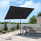PURPLE LEAF Crank and Tilt Table Umbrella Outdoor Patio Market Umbrella with Visible Hand Crank System