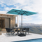 PURPLE LEAF Crank and Tilt Table Umbrella Outdoor Patio Market Umbrella with Visible Hand Crank System