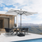 PURPLE LEAF Crank and Tilt Table Umbrella Outdoor Patio Market Umbrella with Visible Hand Crank System
