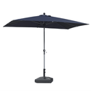 Clearance - PURPLE LEAF OPEN BOX Crank and Tilt Outdoor Patio Market Umbrella with Visible Hand Crank System