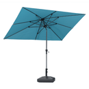 PURPLE LEAF Crank and Tilt Table Umbrella Outdoor Patio Market Umbrella with Visible Hand Crank System