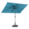 PURPLE LEAF Crank and Tilt Table Umbrella Outdoor Patio Market Umbrella with Visible Hand Crank System
