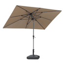 PURPLE LEAF Crank and Tilt Table Umbrella Outdoor Patio Market Umbrella with Visible Hand Crank System