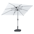 PURPLE LEAF Crank and Tilt Table Umbrella Outdoor Patio Market Umbrella with Visible Hand Crank System