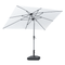 PURPLE LEAF Crank and Tilt Table Umbrella Outdoor Patio Market Umbrella with Visible Hand Crank System