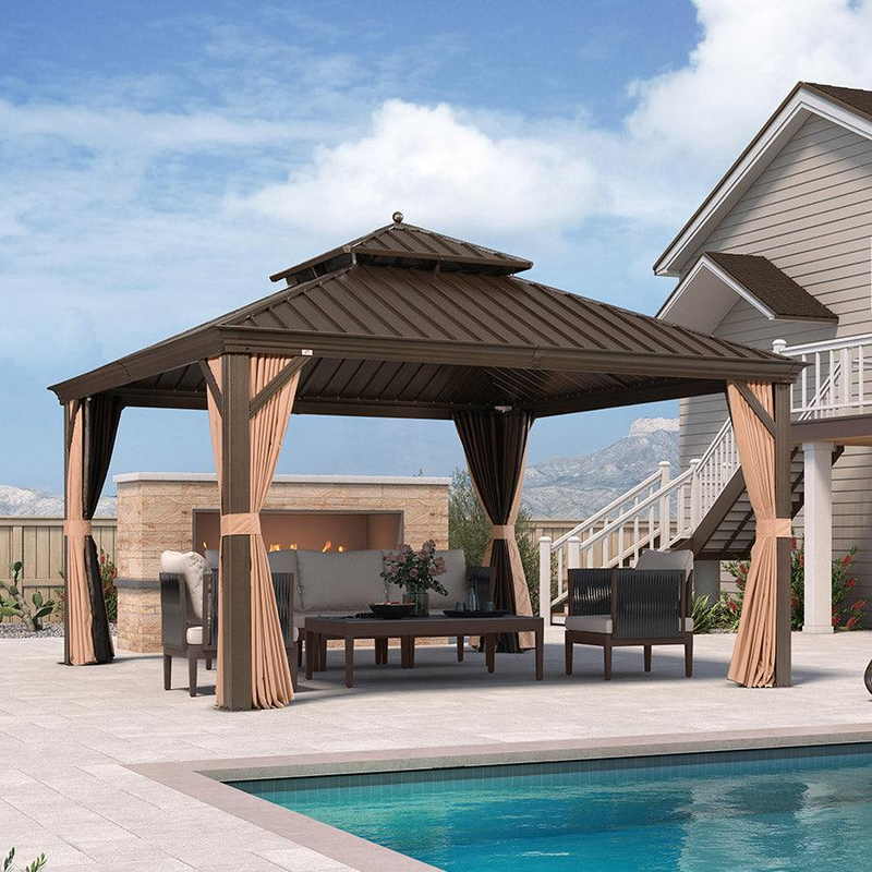 The Privacy Curtain for Hardtop Gazebo