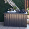PURPLE LEAF Outdoor Deck Box Waterproof Lockable Storage Box Container with Lid Deck Organization for Patio Cushions Side Table Pool Accessories Garden Tools