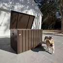 PURPLE LEAF Outdoor Deck Box Waterproof Lockable Storage Box Container with Lid Deck Organization for Patio Cushions Side Table Pool Accessories Garden Tools